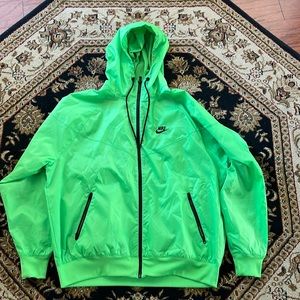 Nike lime green windbreaker - sz L